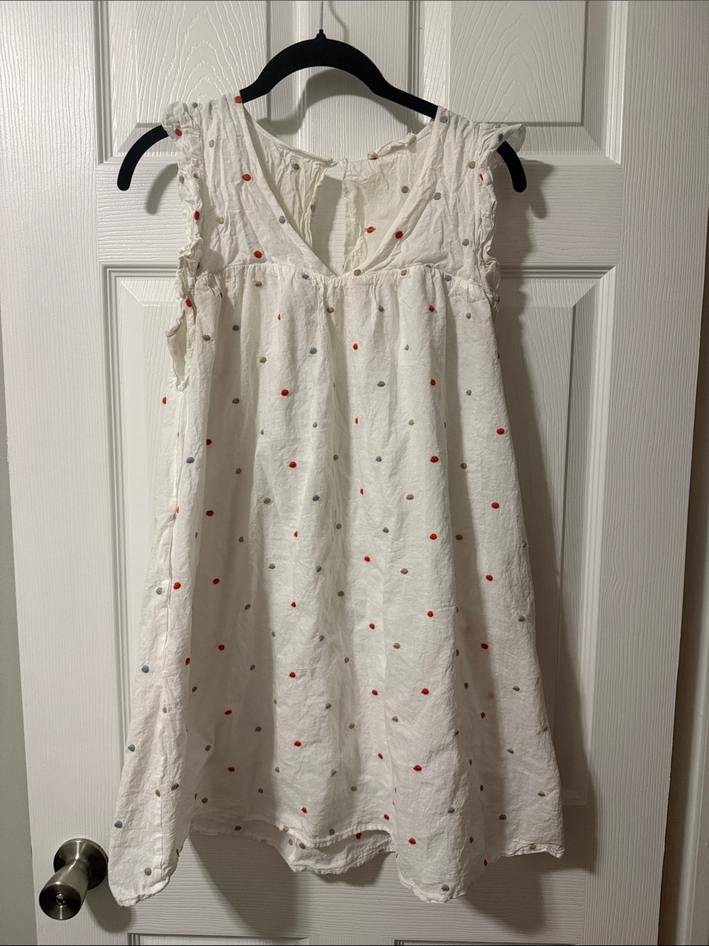 Lush 100% cotton polka dot dress-multicolored dots